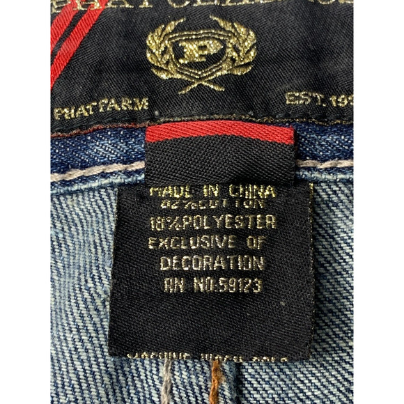 Vintage Phat Farm Classics Jeans 44x32 Y2k Rap Hip Hop Hipster Embroidered - Picture 10 of 14